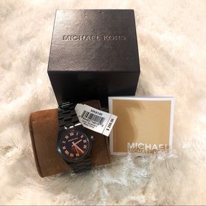 NWT MICHAEL KORS BLACK WATCH